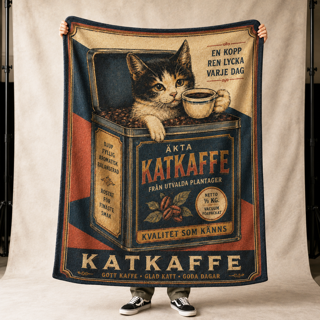 Katkaffe Fleece Throw