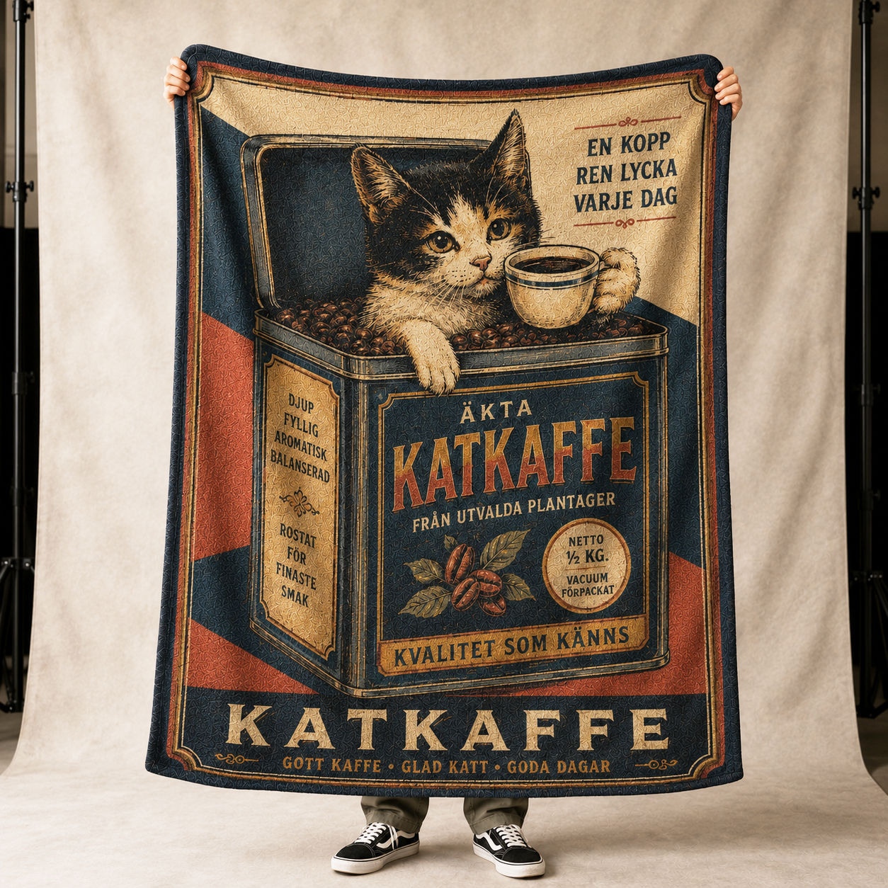 Katkaffe Fleece Throw