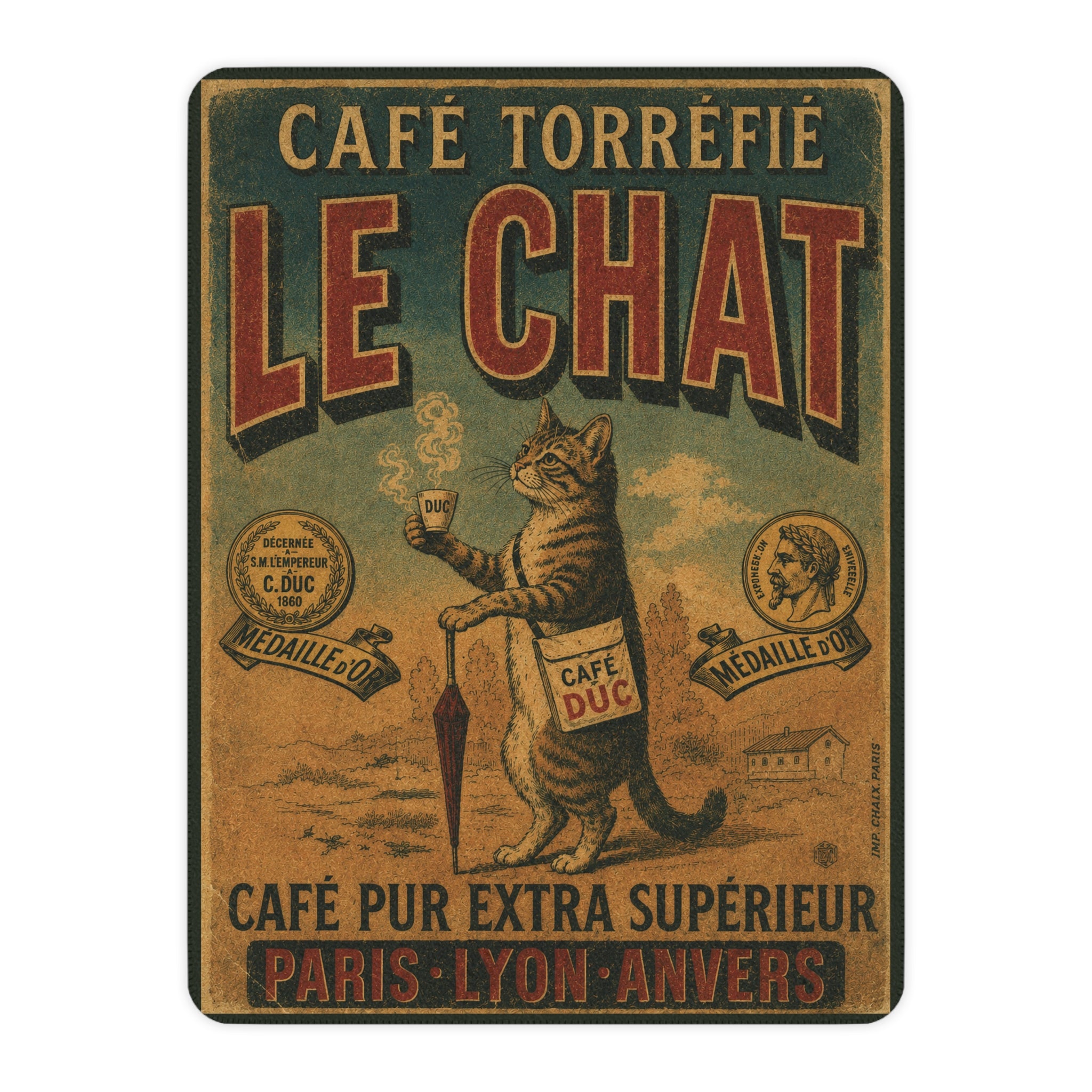 Le Chat - Cafe Torrifie - Fleece Throw