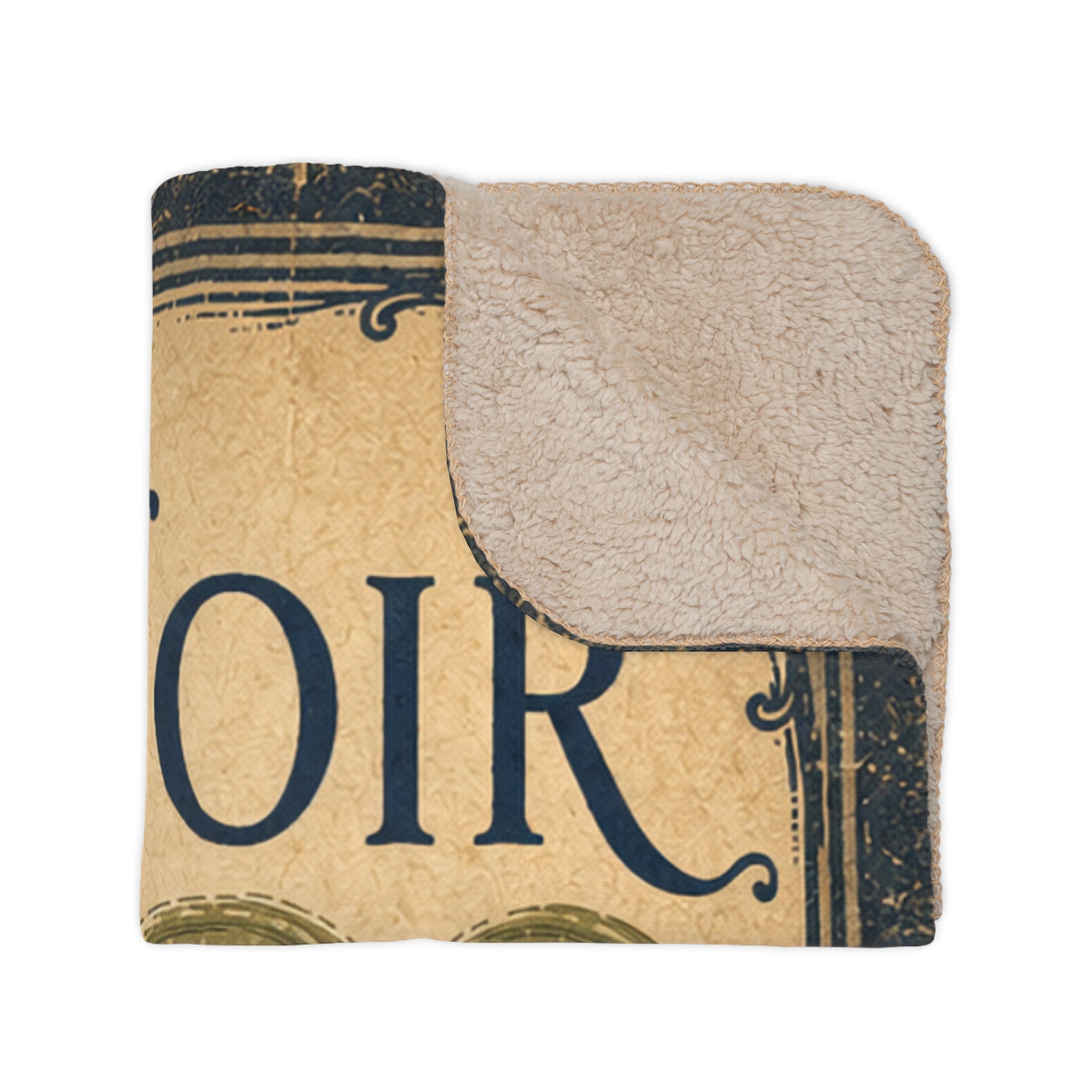 Cafe Le Chat Noir - Black Cat on Bridge - Fleece Throw