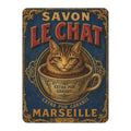 Savon Le Chat - Cat Submerged in Cup - Fleece Throw