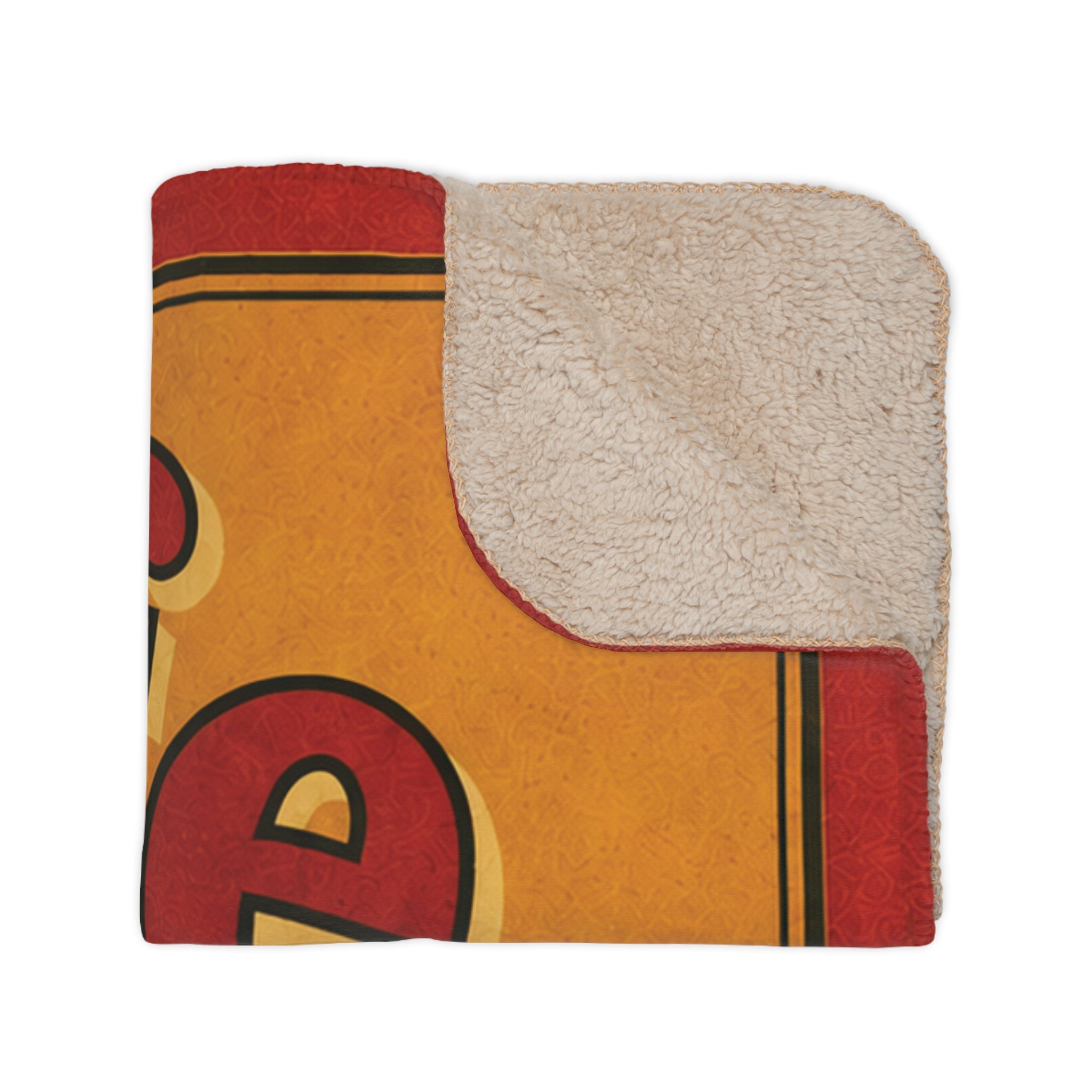 Kaffe Bourbon Coffee - Cat on Orange - Fleece Throw