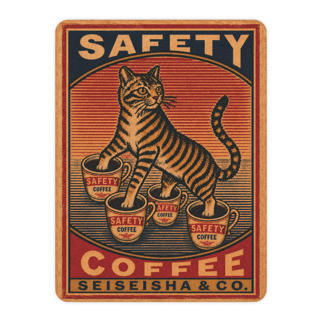 Safety Coffee - 4 Paws in 4 Cups - Fleece Throw