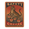 Safety Coffee - 4 Paws in 4 Cups - Fleece Throw