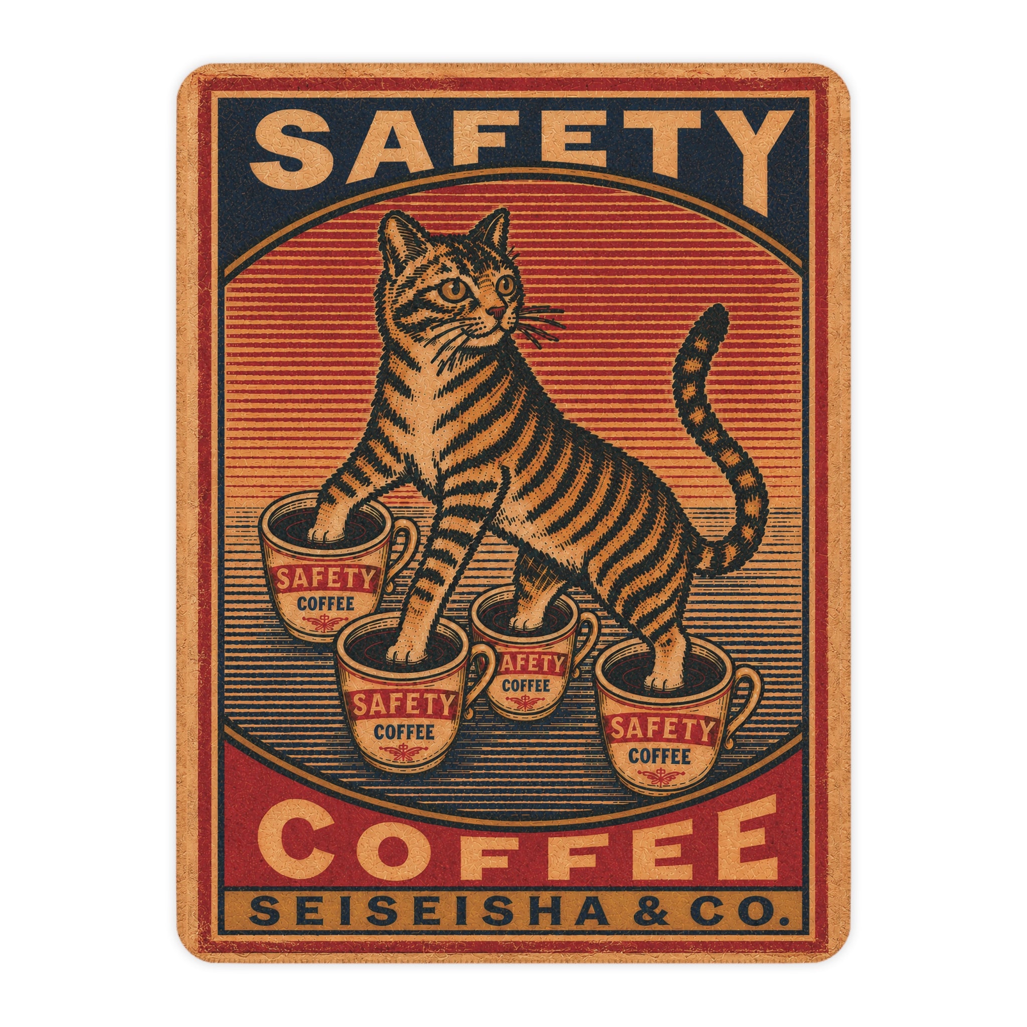 Safety Coffee - 4 Paws in 4 Cups - Fleece Throw
