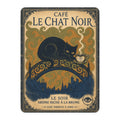 Cafe Le Chat Noir - Black Cat on Bridge - Fleece Throw
