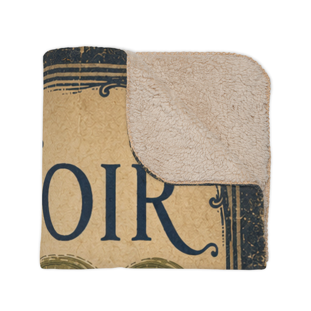 Cafe Le Chat Noir - Black Cat on Bridge - Fleece Throw