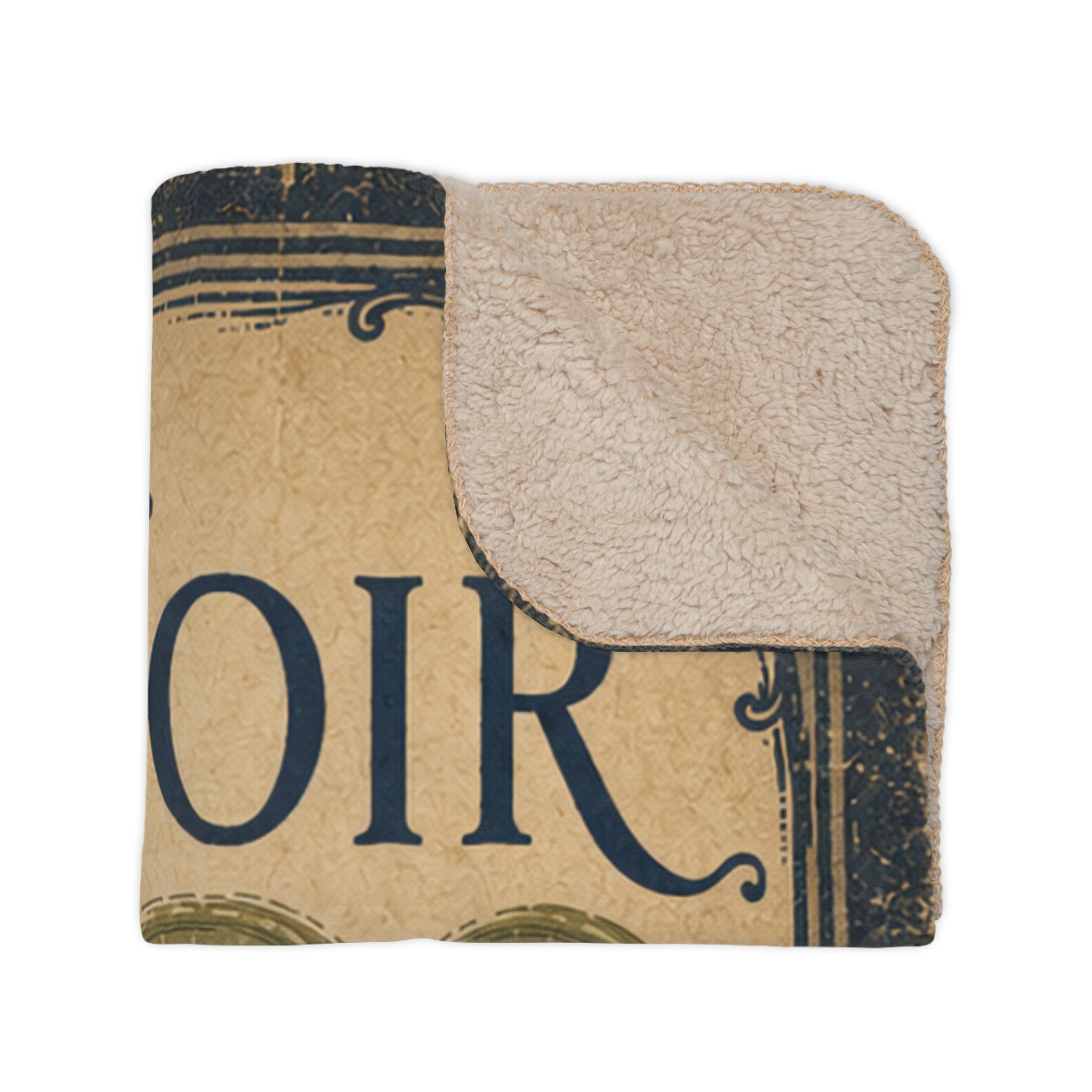 Cafe Le Chat Noir - Black Cat on Bridge - Fleece Throw