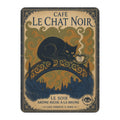 Cafe Le Chat Noir - Black Cat on Bridge - Fleece Throw